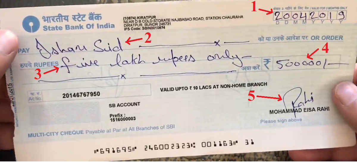 Cheque Kaise Bhare